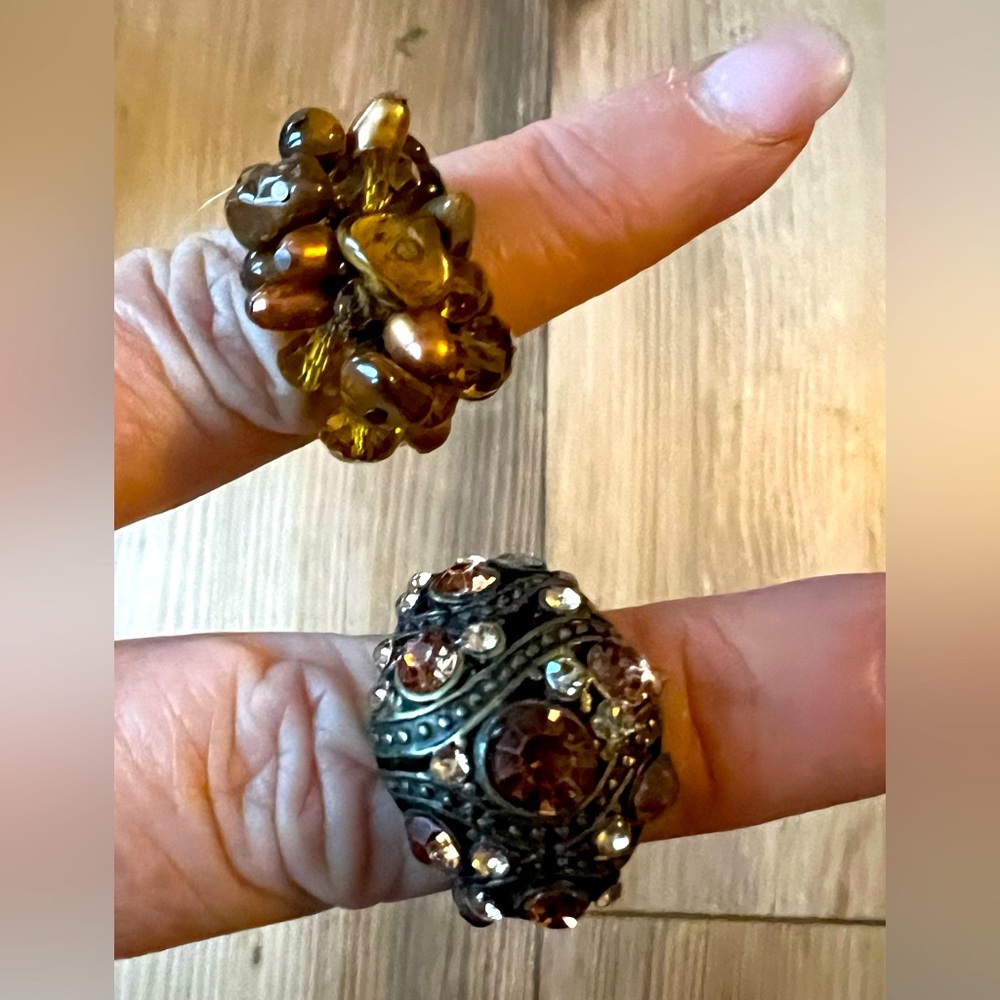 Brown rings size 7/8